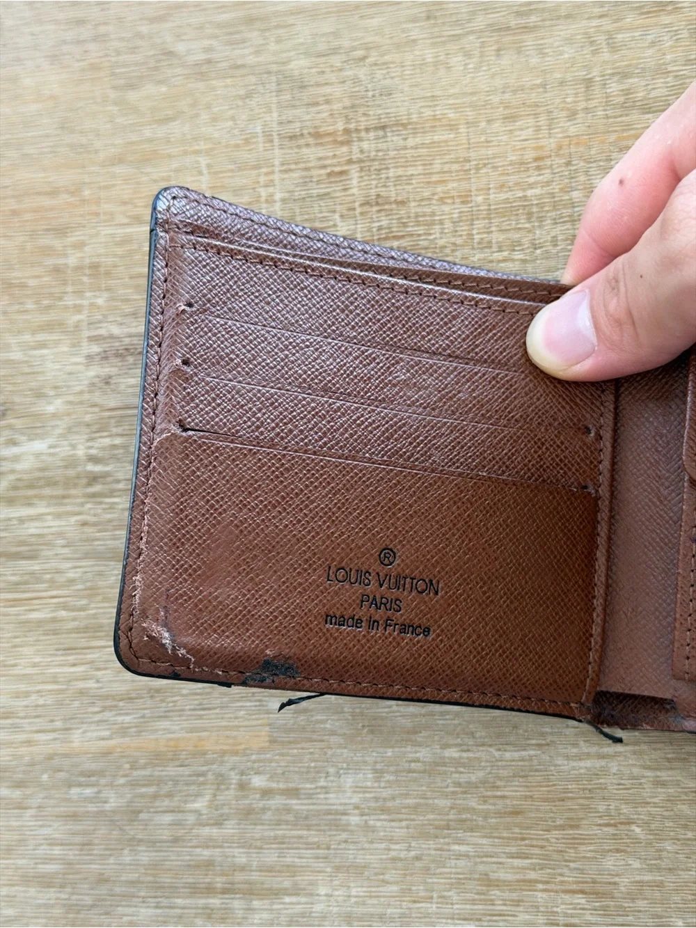 Louis Vuitton Men’s Monogram Canvas Bifold Wallet